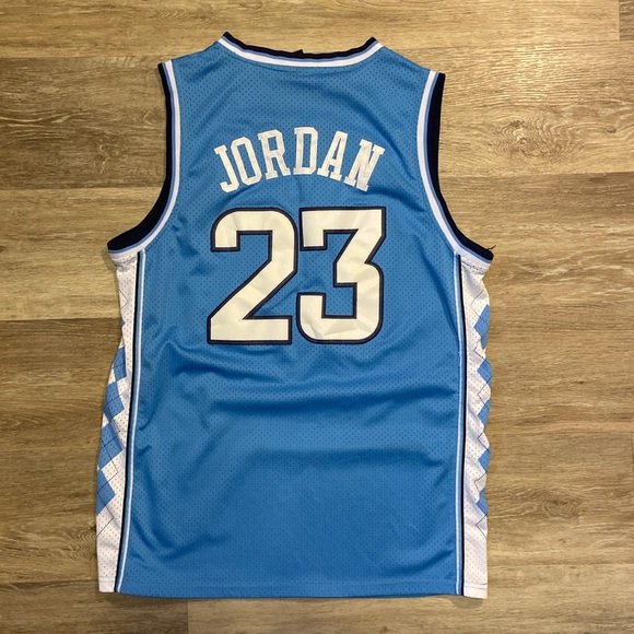 Jordan mens medium blue and white jersey - Picture 3 of 3